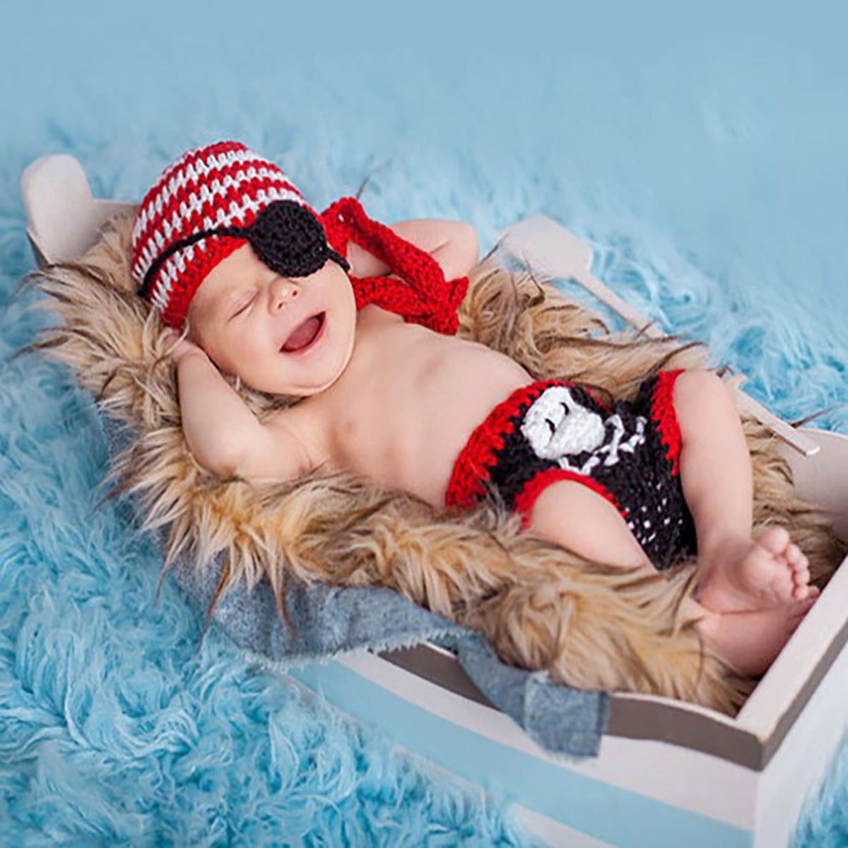 Hand-knitted Cartoon Animal-shaped Newborn Photography Outfits