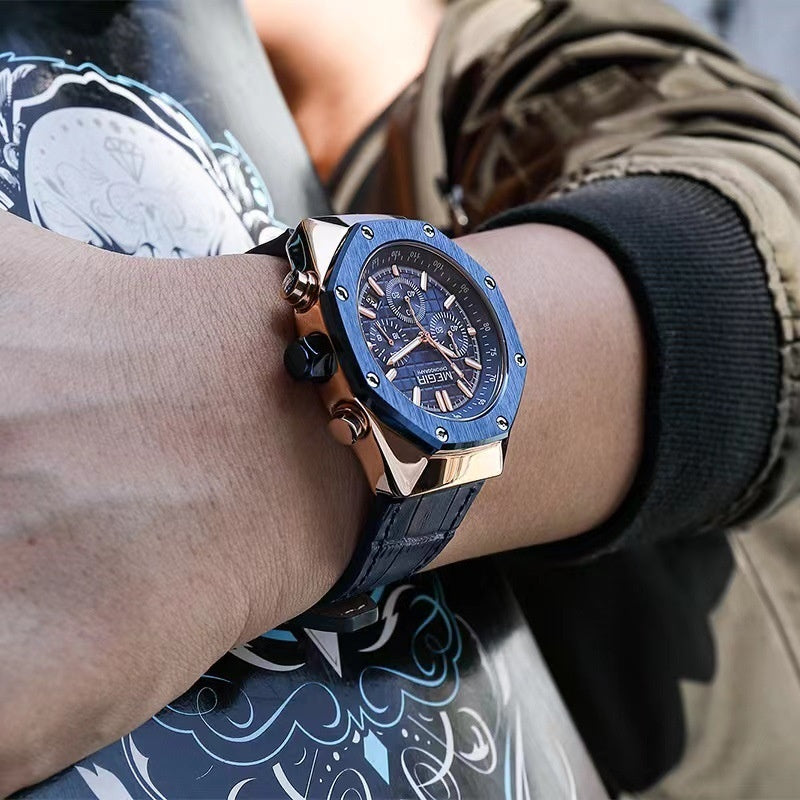 Multifunctional Waterproof Quartz Watch Men's Watch