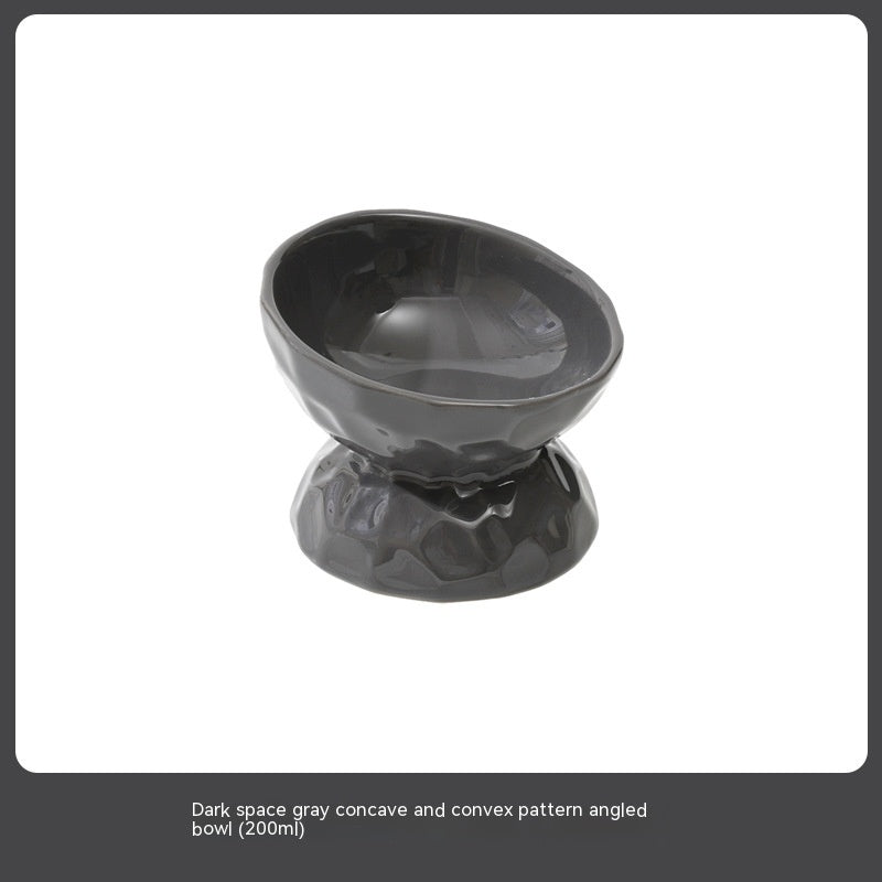 Ceramic High Leg Cervical Support Oblique Bowl