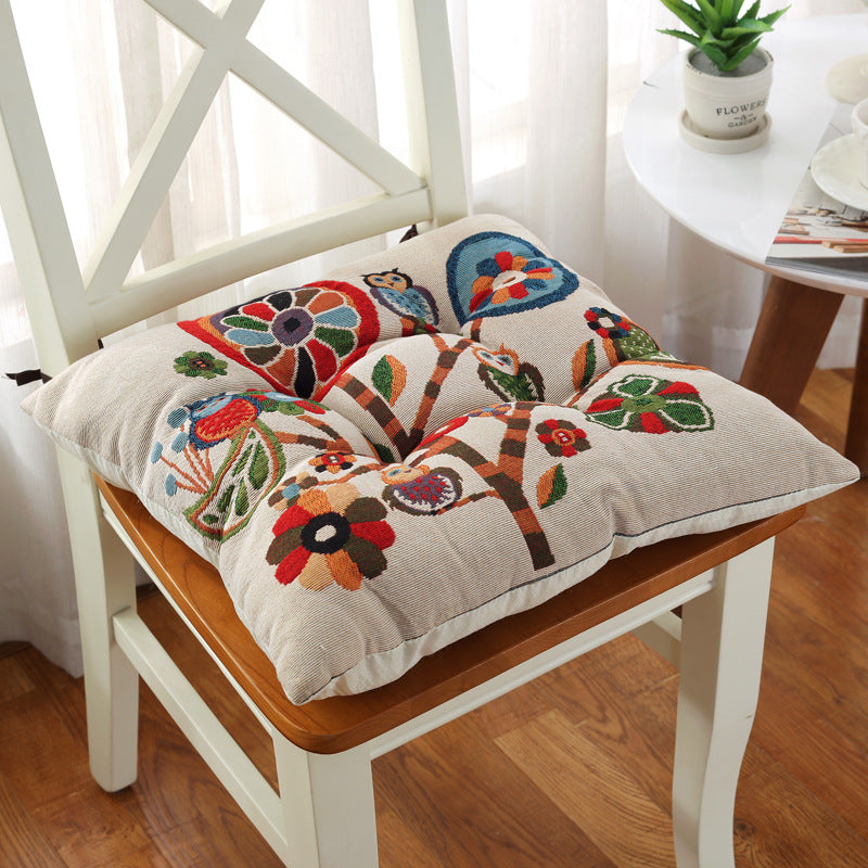 Thickened Non-slip Chair Cushion Tatami Children's Heightened Dining Chair Cushion Solid Wood Stool Car Seat Cushion