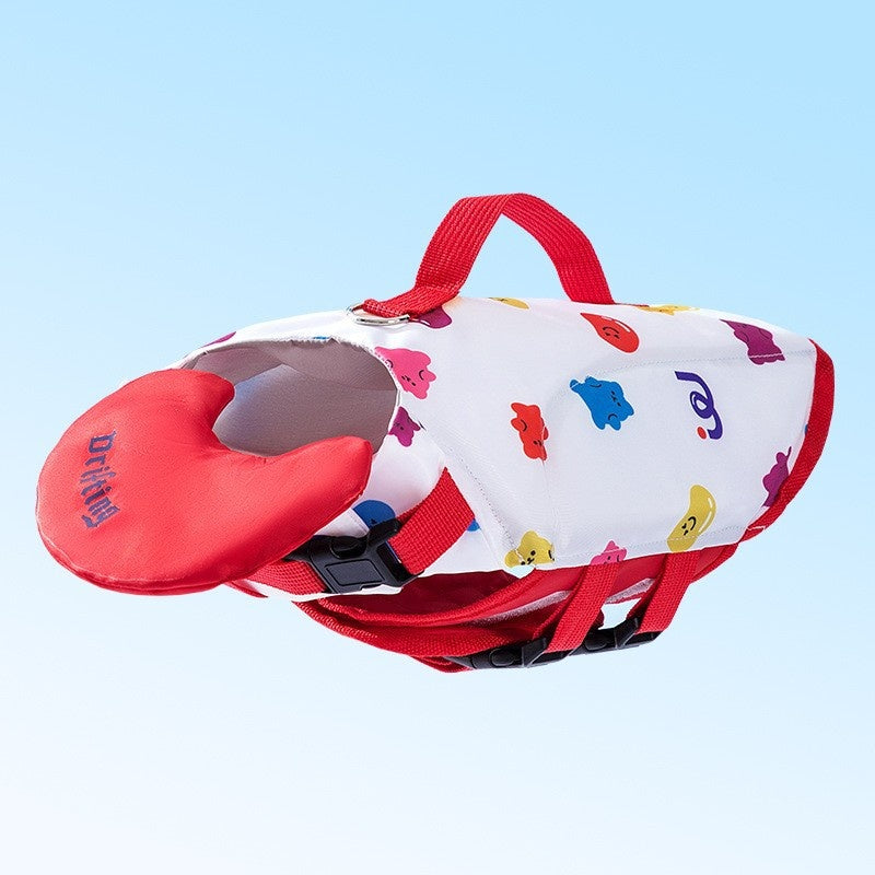Dog For Swimming Only Cartoon Full Printed Cute Small Animal Traction Pet Life Vest