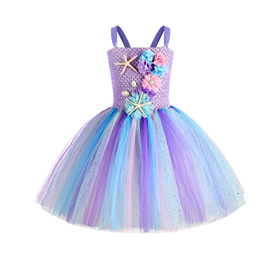 Halloween Mermaid Cosplay Children's Princess Dress