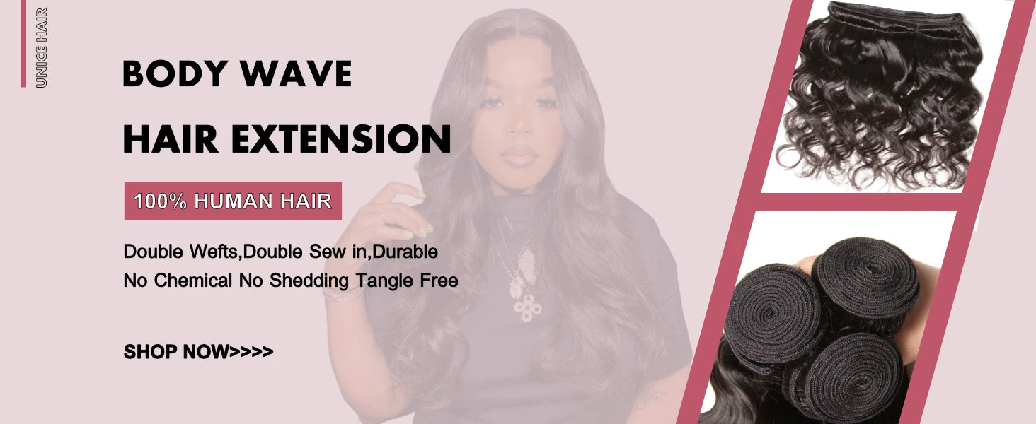 UNICE Hair Top Quality 100% Human Hair Bundles Wholesale Body Wave Bundles 100Gram Per Bundle 8-30Inch