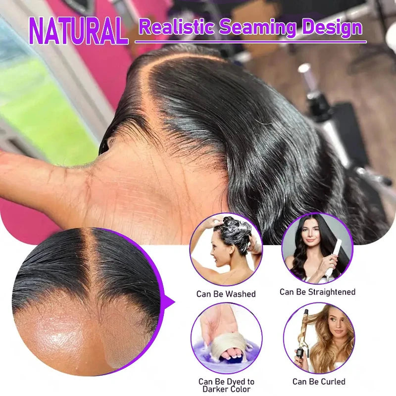 Bob Wigs Human Hair Deep Wave Curly Short Bob Wigs 13X4 Transparent Lace Front Wigs 200% Density 100% Human Hair For Black Women