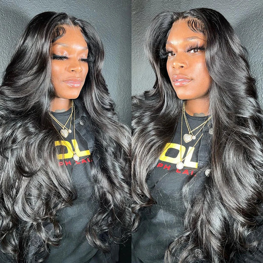Sholove Hot Selling 100% Natural Color Full Lace Frontal  Wig Body Wave Brazilian Human Hair Wig for Women