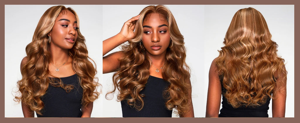 UNice Hair Bye-Bye Knots Pre Cut 7x5 Lace Closure Wig Honey Blonde Body Wave Glueless Wigs Human Hair Ready To Wear