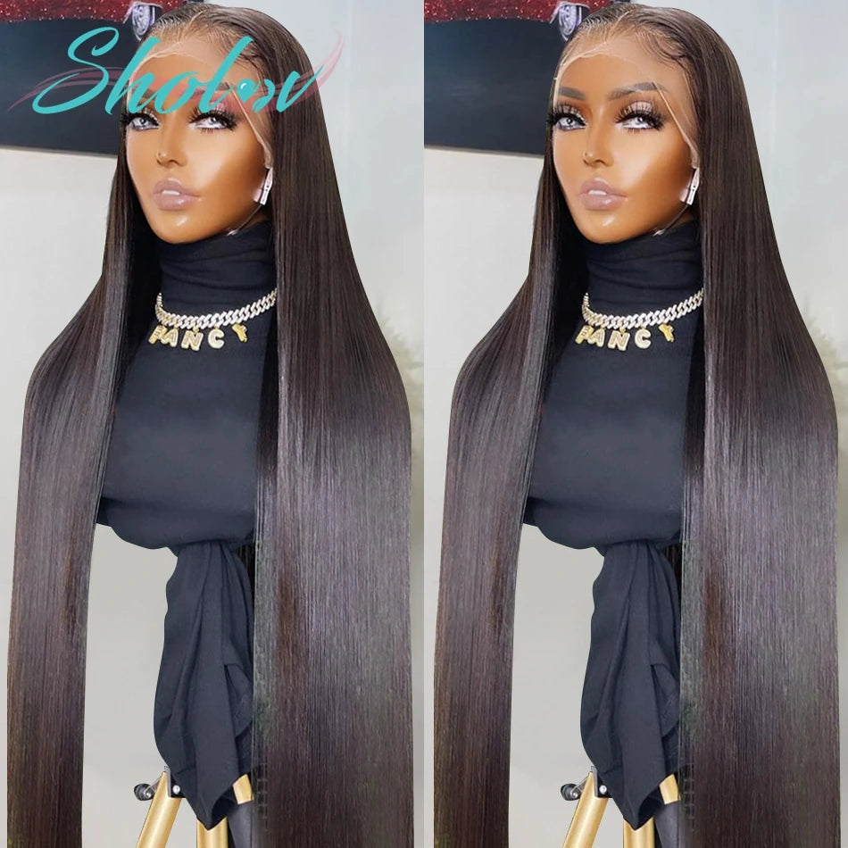 Sholove 13x4 Full Lace Wig Natural Color Lace Wig Brazilian Human Hair Wig for Women