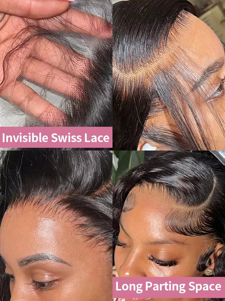 30 32 Inch 300 Density Bone Straight 13X4 Hd Lace Frontal Wig Wear Go 5x5 Glueless Wig Pre Plucked 100% Human Hair For Women