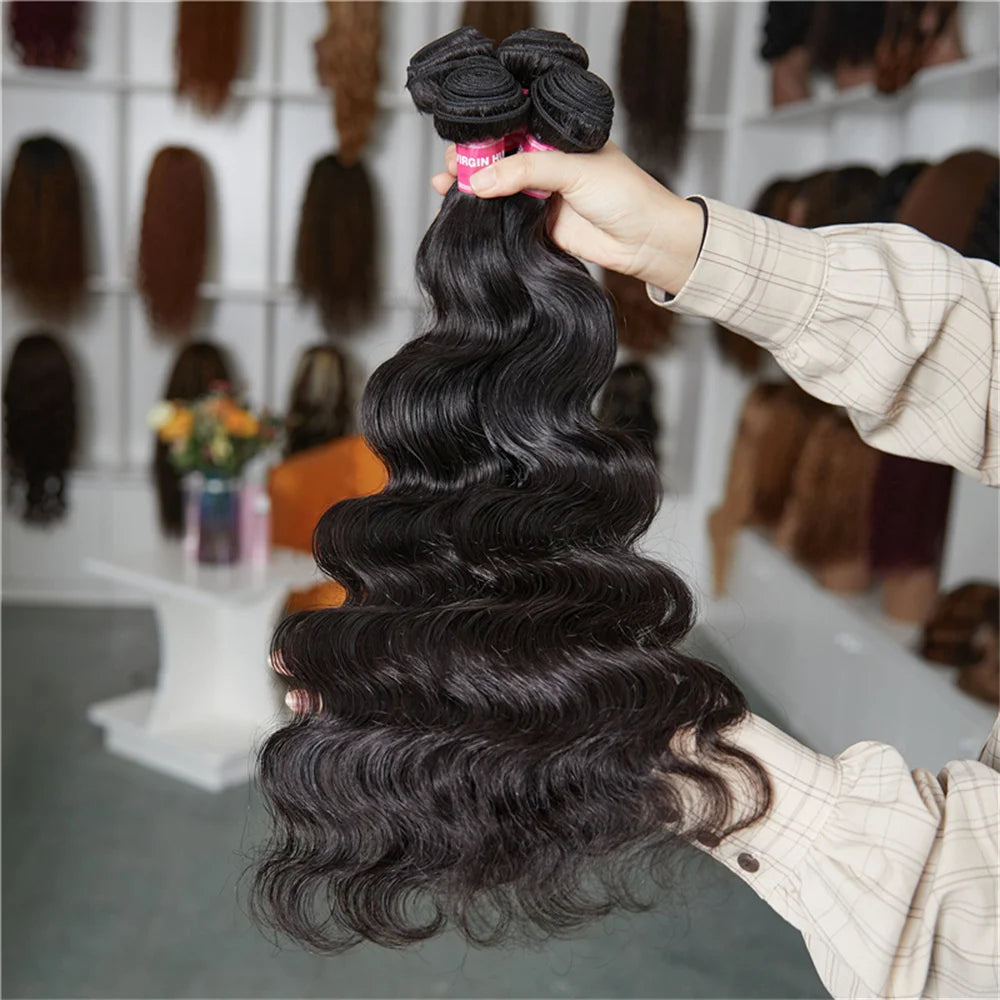 UNICE Hair Top Quality 100% Human Hair Bundles Wholesale Body Wave Bundles 100Gram Per Bundle 8-30Inch