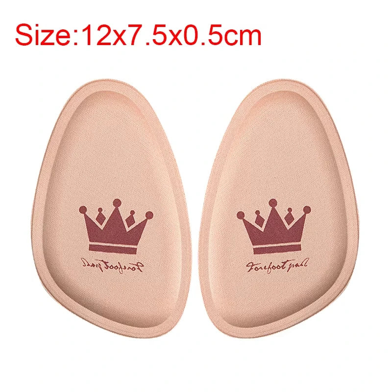 Women Half Size Insoles Forefoot Pain Relief Cushion Breathable Non slip Sweat Absorbing Shoe Inserts