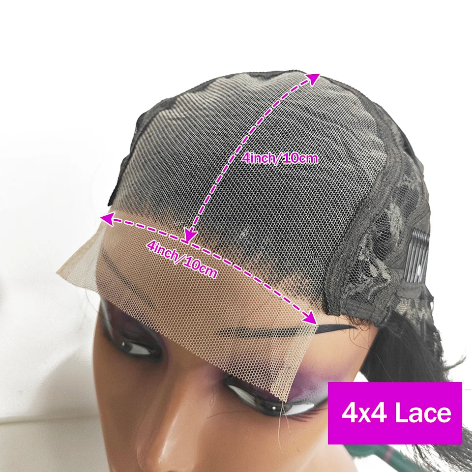 Bob Wigs Human Hair Deep Wave Curly Short Bob Wigs 13X4 Transparent Lace Front Wigs 200% Density 100% Human Hair For Black Women