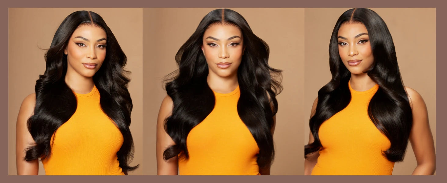 UNice PreEverything 13x4 Frontal Wig Human Hair Body Wave Lace Front Wig Pre Cut Pre Bleached Pre Plucked Lace Wig Ready To Wear