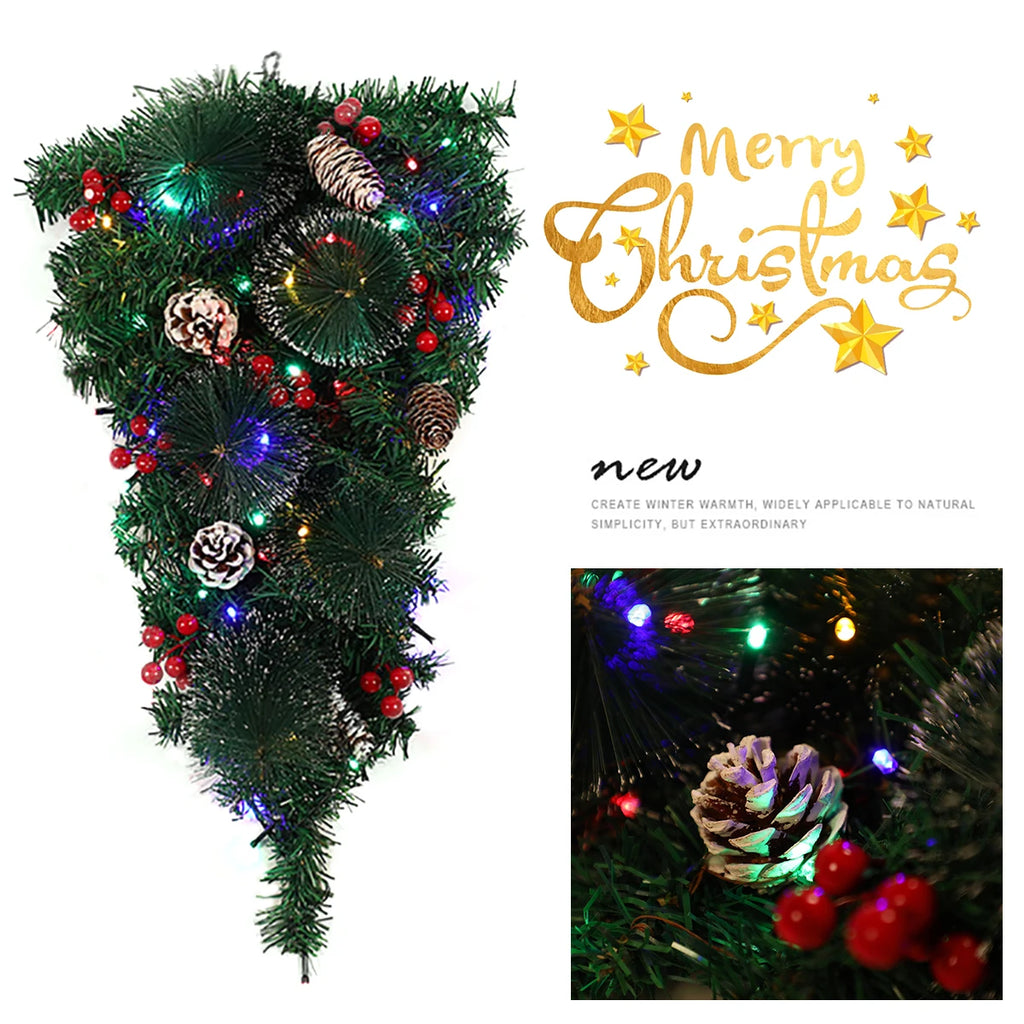 Voltsify Christmas Teardrop Swag Ribbon Bow Christmas Teardrop Swag