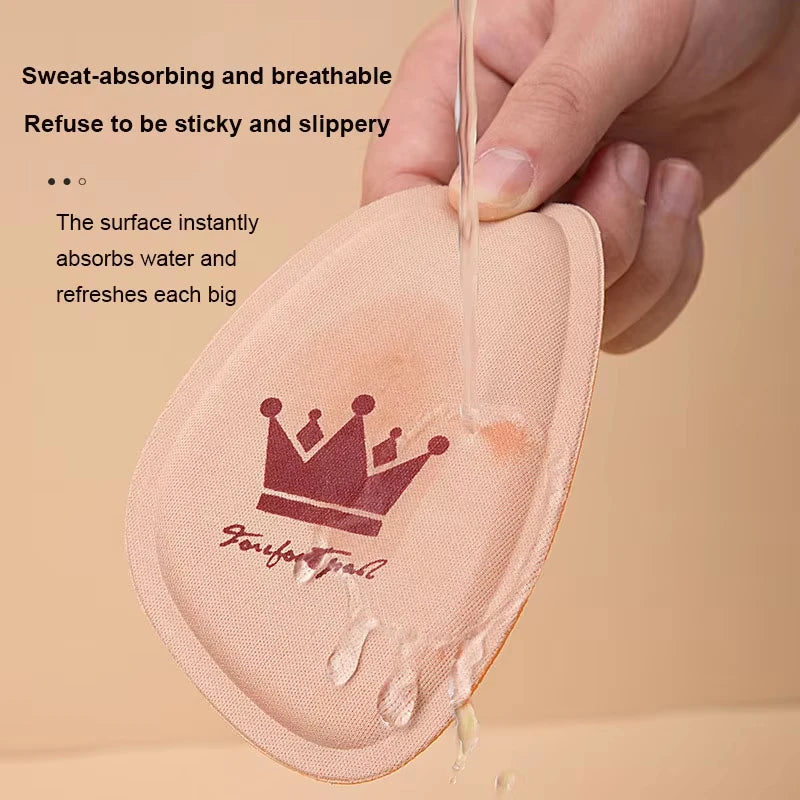 Women Half Size Insoles Forefoot Pain Relief Cushion Breathable Non slip Sweat Absorbing Shoe Inserts