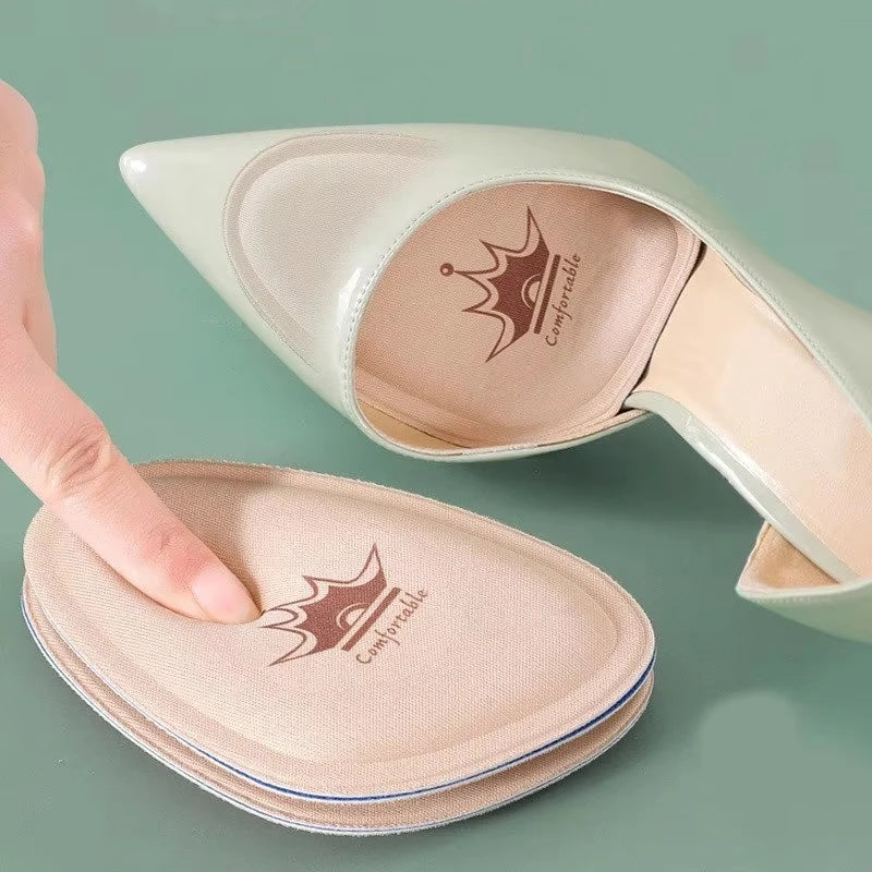 Women Half Size Insoles Forefoot Pain Relief Cushion Breathable Non slip Sweat Absorbing Shoe Inserts
