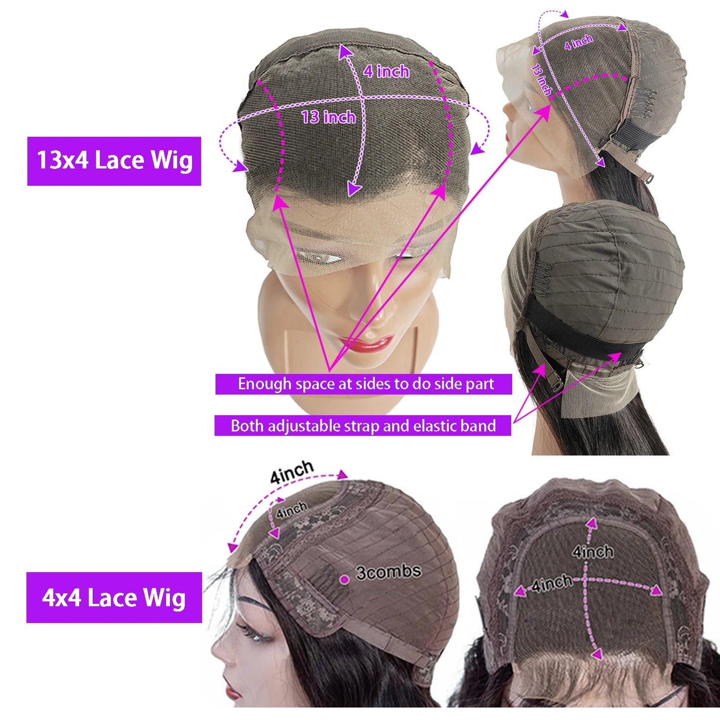 Bob Wigs Human Hair Deep Wave Curly Short Bob Wigs 13X4 Transparent Lace Front Wigs 200% Density 100% Human Hair For Black Women