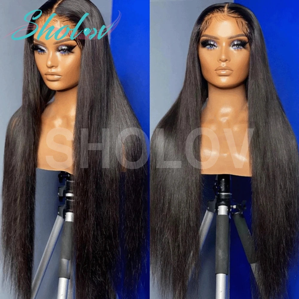 Sholove 13x4 Full Lace Wig Natural Color Lace Wig Brazilian Human Hair Wig for Women