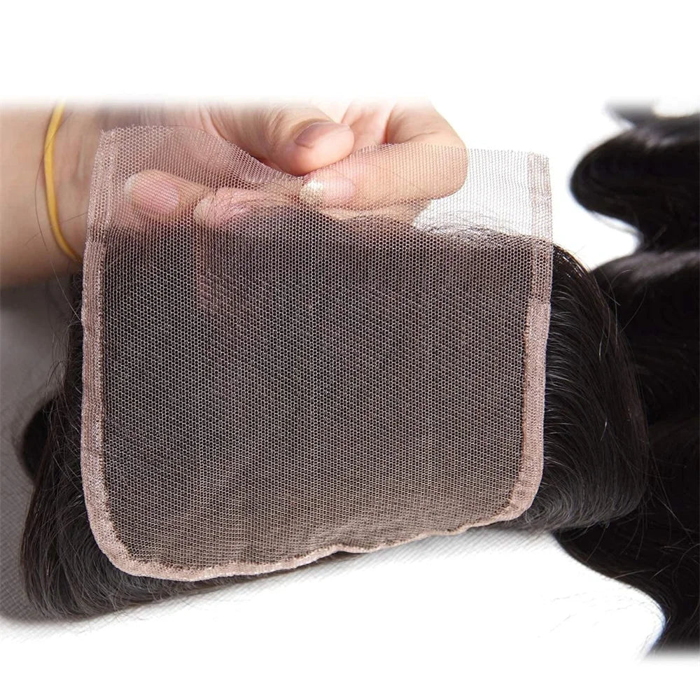 UNICE Hair Body Wave Human Hair Bundles 2/3/4 PCS With 13x4 Lace Frontal / 4X4 Lace Closure / 5x5 HD Lace Closure