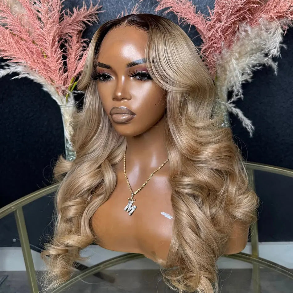Salon Quality Tuneful Special Customize P10/613 Ash Blonde 13x6 HD Lace Front Human Hair Frontal Wigs Rich Girl Colored Wigs