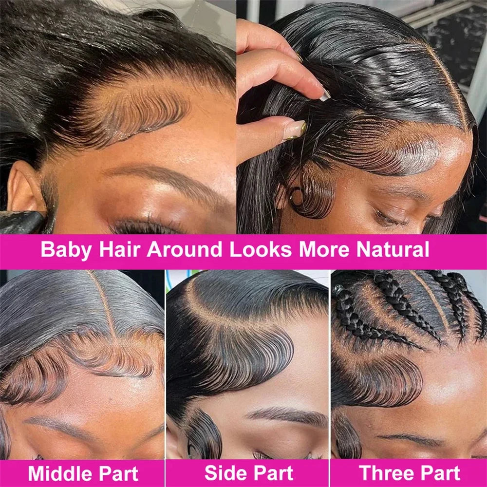 Brazilian Deep Wave Bob Wig - 100% Human Hair Lace Front Wig for Women