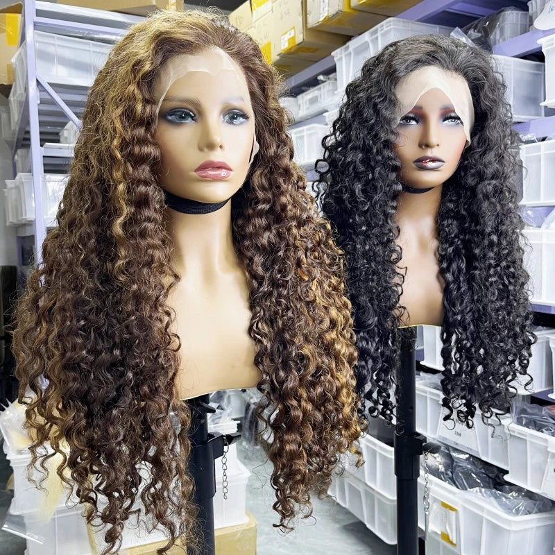 GL Luxury Wigs Bouncy Spring Curly Raw Vietnamese Hair 3D Loose 13x6 Hd Human Hair Lace Front Wig Raw Indian Hair Frontal Wigs