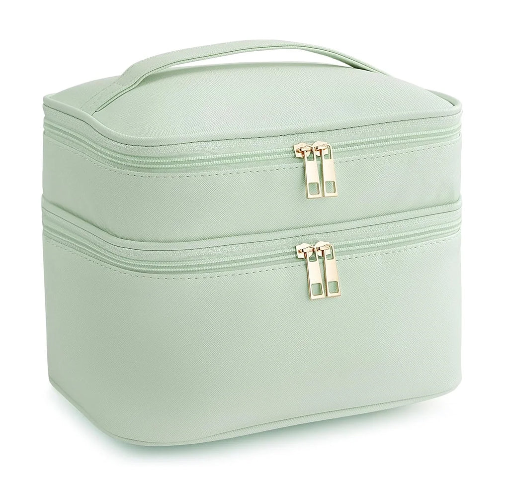 Wholesale Fashionable Leather Travel for Toiletry Bag Best Price Makeup Case with Zipper Closure Cosmetic Bags & Cases