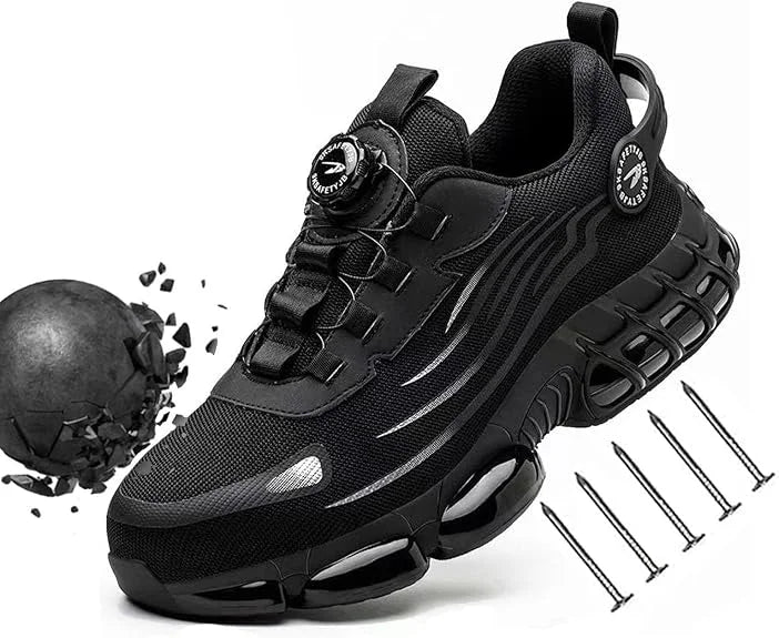 New Work Safety Shoes 36-48 Size for Women Men Mens Steel Toe Sneakers Waterproof Lightweight Breathable Antiskid Boots Men Work