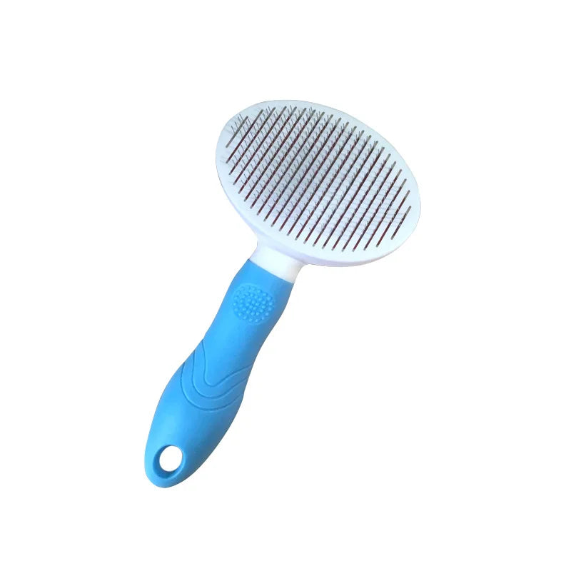Hot Selling Self-Cleaning Pet Comb Stainless Steel and Plastic for Dogs and Cats Flea Comb From Suzhou