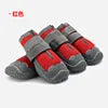 Wholesale Hot Selling 4Pcs/Set Pet Shoes & Socks Non-slip Breathable Dog Boots Microfiber Cloth Rubber With Reflective Strips