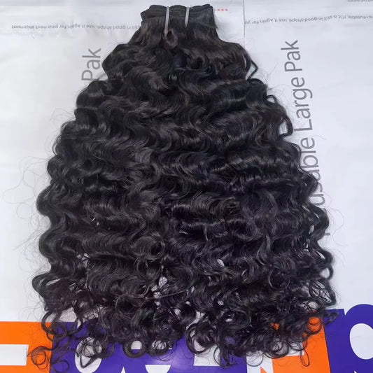 Philippine Curl Bundles Raw Indian Hair Natural Straight Raw Cambodian Hair Bundle Deep Wave Human Burmese Kinky Curly Hair