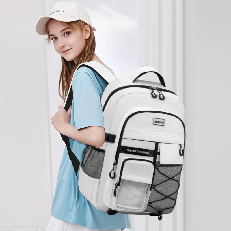 18 Inches Big Capacity School Bags Mochilas Escolares Teen Backpack for Boys Girls High School Students Backpack to School