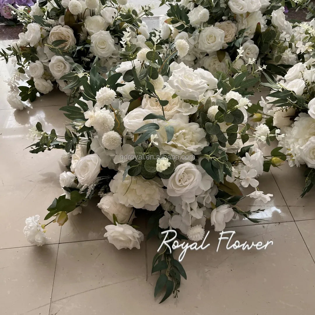Luxury Wedding Table Candelabra Flower Centerpieces Artificial Flower Arrangement Ball for Display Drops