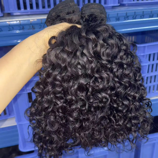 High Quality Natural Straight Hair Bundles Pixie Italy Burmese Kinky Curly Hair Bundles Baby Deep Raw Cambodian Curly Hair