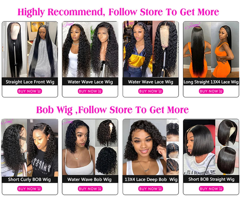 Premium 14 Inch Glueless Bob Wig - 100% Brazilian Remy Human Hair HD Lace Frontal Wig