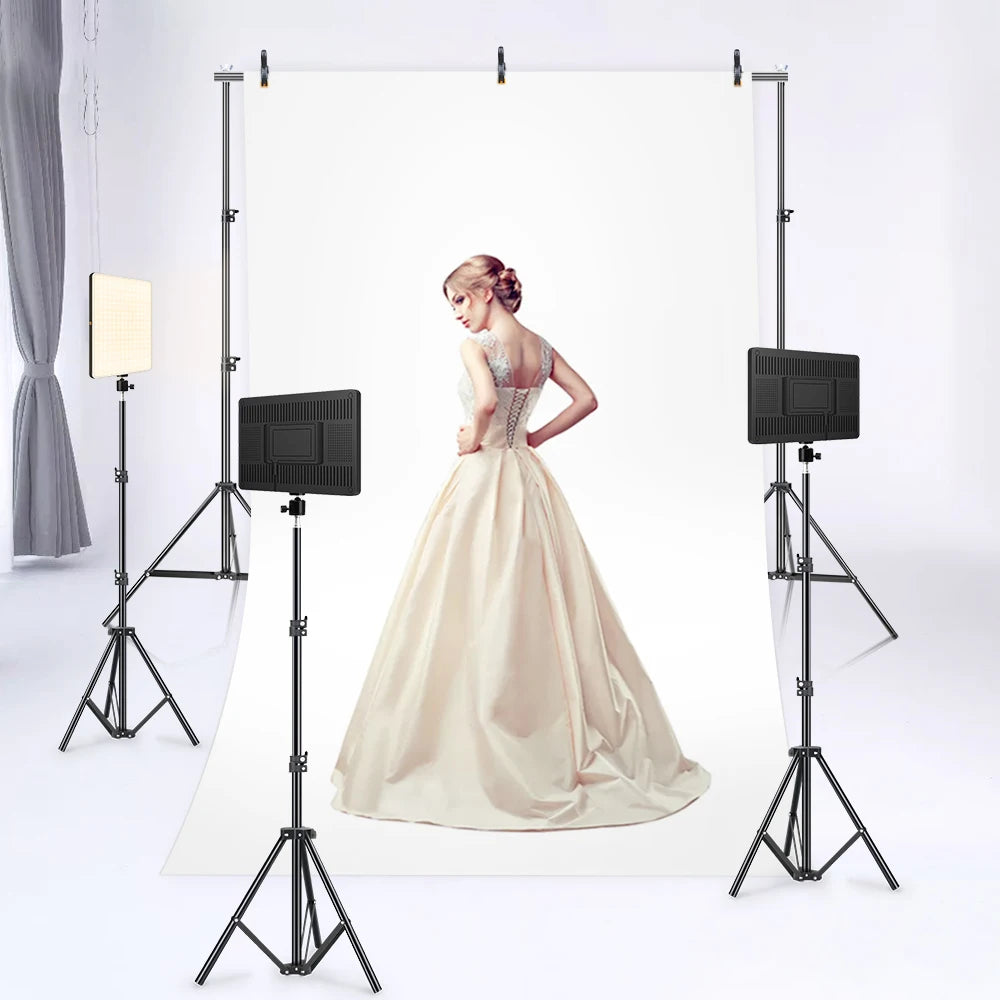 14inch 10inch LED Video Light Panel EU Plug 3200K-6000K Photography Lighting Remote Control For Live Streaming Photo Studio Lamp