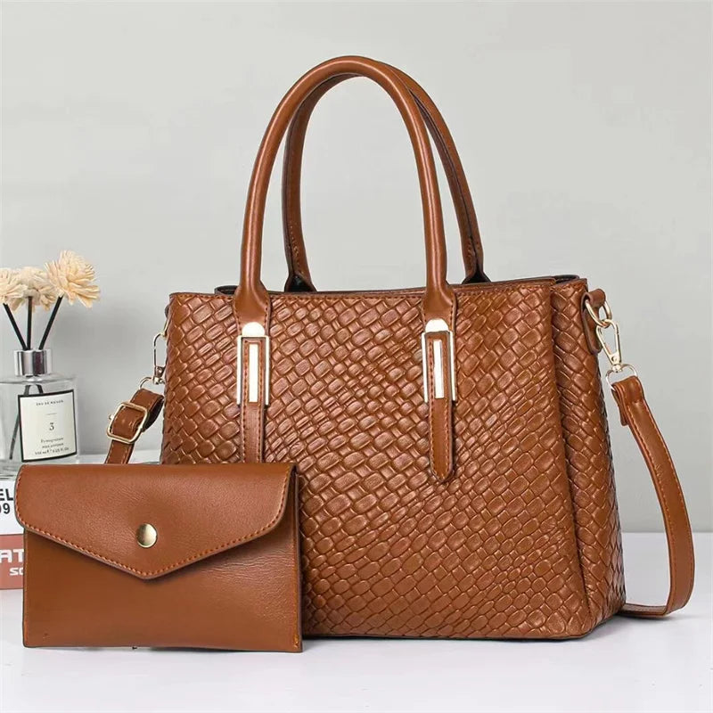 2026 New Arrival High Quality Pu Handbags 2 in 1 Handbag Designer Bags Handbags Women Famous Brands Sets