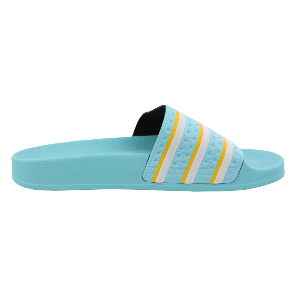 For Adilette Men's Sandals Turquoise/Yellow/White Color Scheme | 100% Authentic Made in Vietnam Model MSS-FU9895