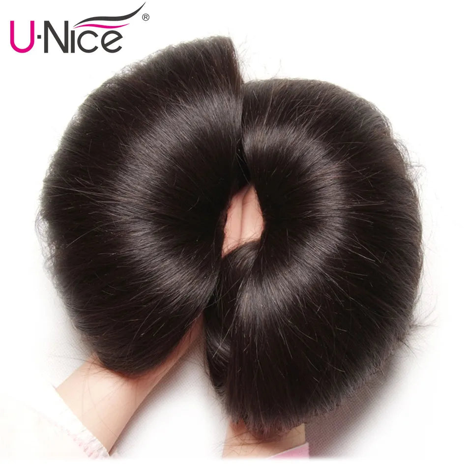 UNICE HAIR 30 Inch Brazilian Bone Straight Hair Bundles 100% Human Hair Weave Bundles Straight Virgin Human Hair 1/3/4 Bundles
