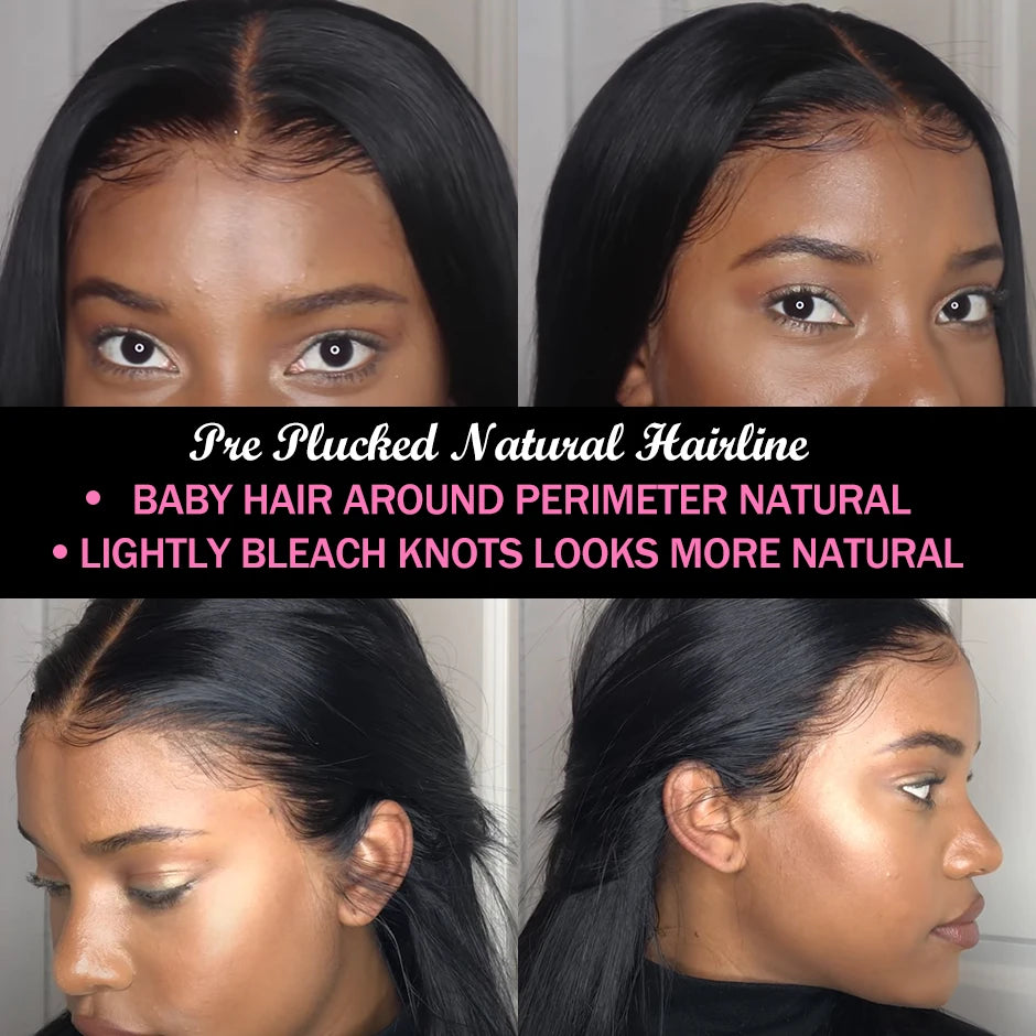 ISEE HAIR 250 Density Human Hair Wig Bone Straight Lace Front For Women Malaysian Straight 13x4 Lace Front Wigs Straight Wigs