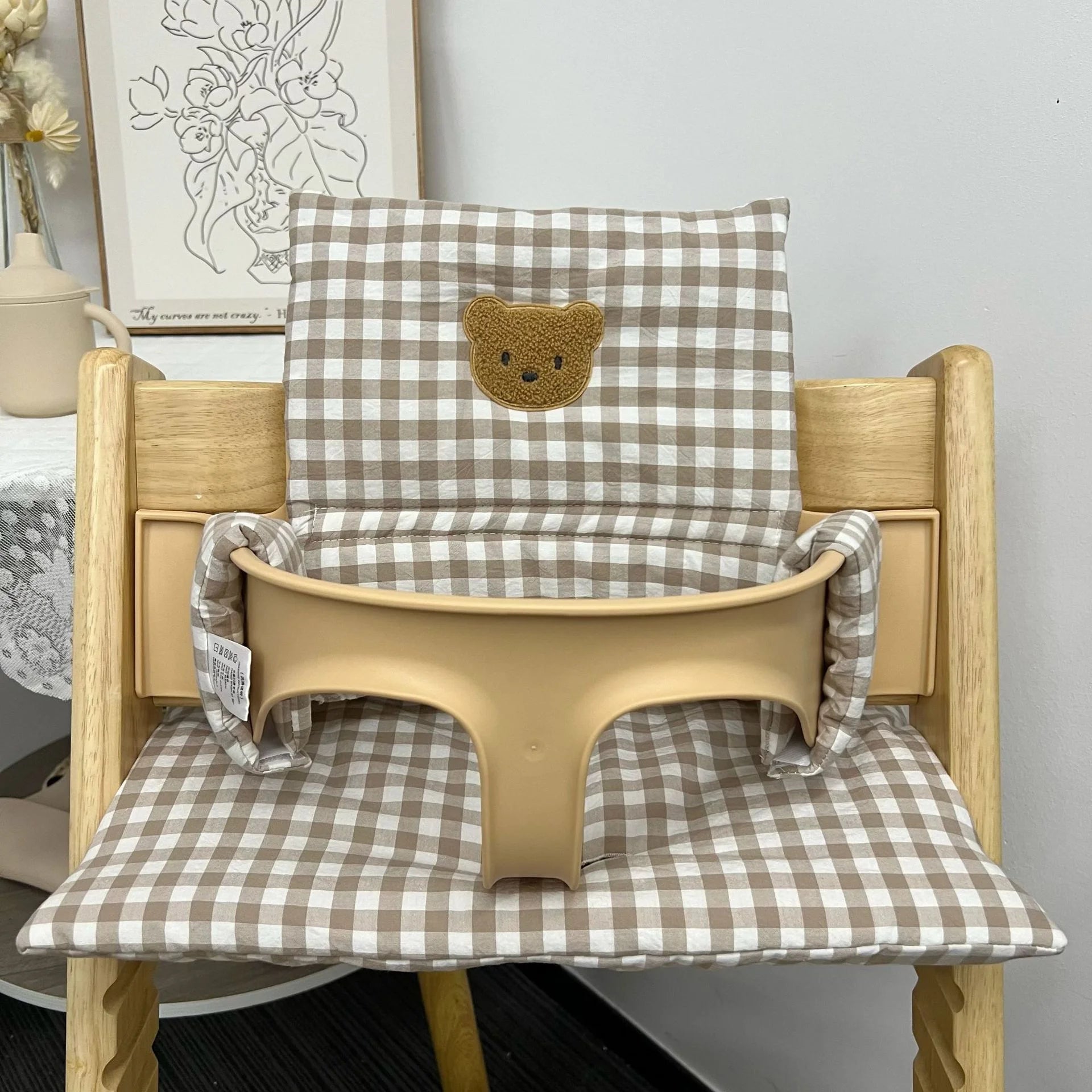 Hot Selling  Baby Back Cushion Seat Cushion Baby Eating Anti-slip Chair Stokke Tripp Trapp Cushion High Chair Seat Pad