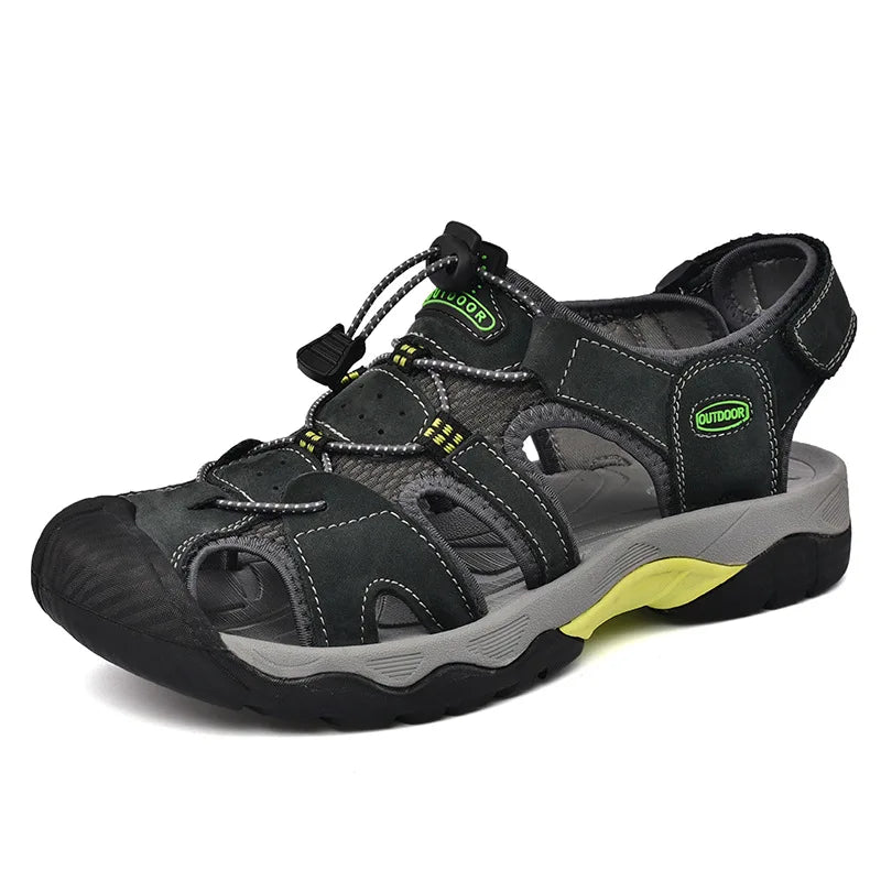 Y 38-48 Plus Size Summer Men's Sandals Outdoor River Tracing Casual Beach Shoes for Men