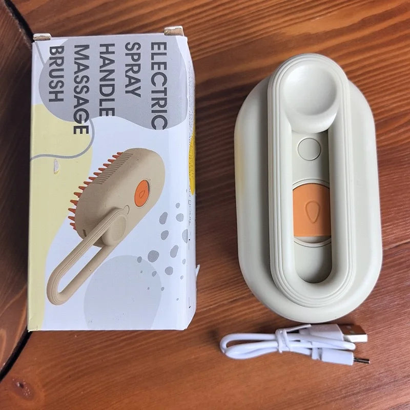 Pet Spa Brush for Dogs Cats  Self Cleaning Spray Comb for Cats Massage Shedding Pet Spray Hair Removal Comb