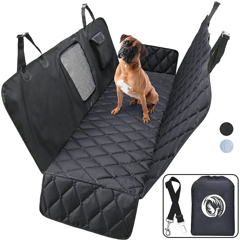 Prodigen Dog Car Seat Cover Waterproof Pet Travel Dog Carrier Hammock Car Rear Back Seat Protector Mat Safety Carrier for Dogs