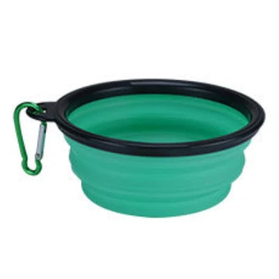 Eco Friendly High Quality Pure Solid Color Dog Silicone Outdoor Collapsible Bowl Cheap Dog Accessories Pet Feeder Bowls