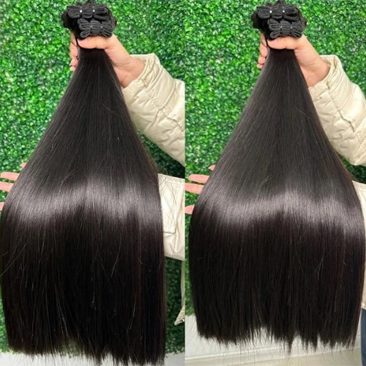 Factory Wholesale Vietnam Bone Straight 40inch Raw Vietnamese Bundles Brazilian Virgin Human Hair Vendor