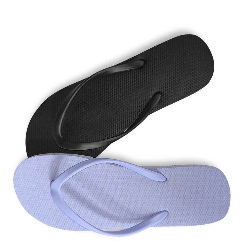 Ladies Mixed-Colour Non-Slip Waterproof Soft Rubber Flip-Flops Women's Beach Sandals for Spring Season
