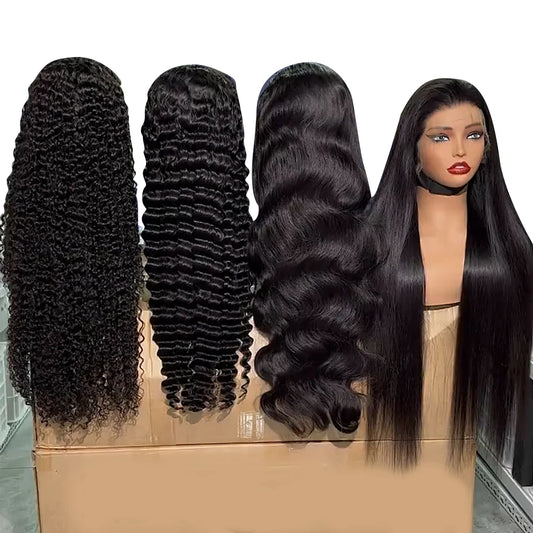 Natural Raw Vietnam Indian Deep Burmese Curly Wig Full HD Lace Frontal Human Hair Wig Lace Front Virgin Hair Wig