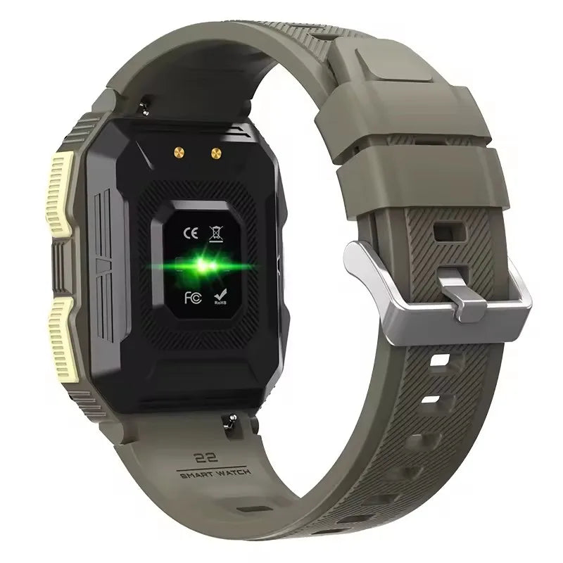 Yk01 Hd 1.83 Inch Ips Screen All Day Heart Rate Detection Bt Sports Smartwatch Multi-language Push 300 Mah Battery Smart Watch