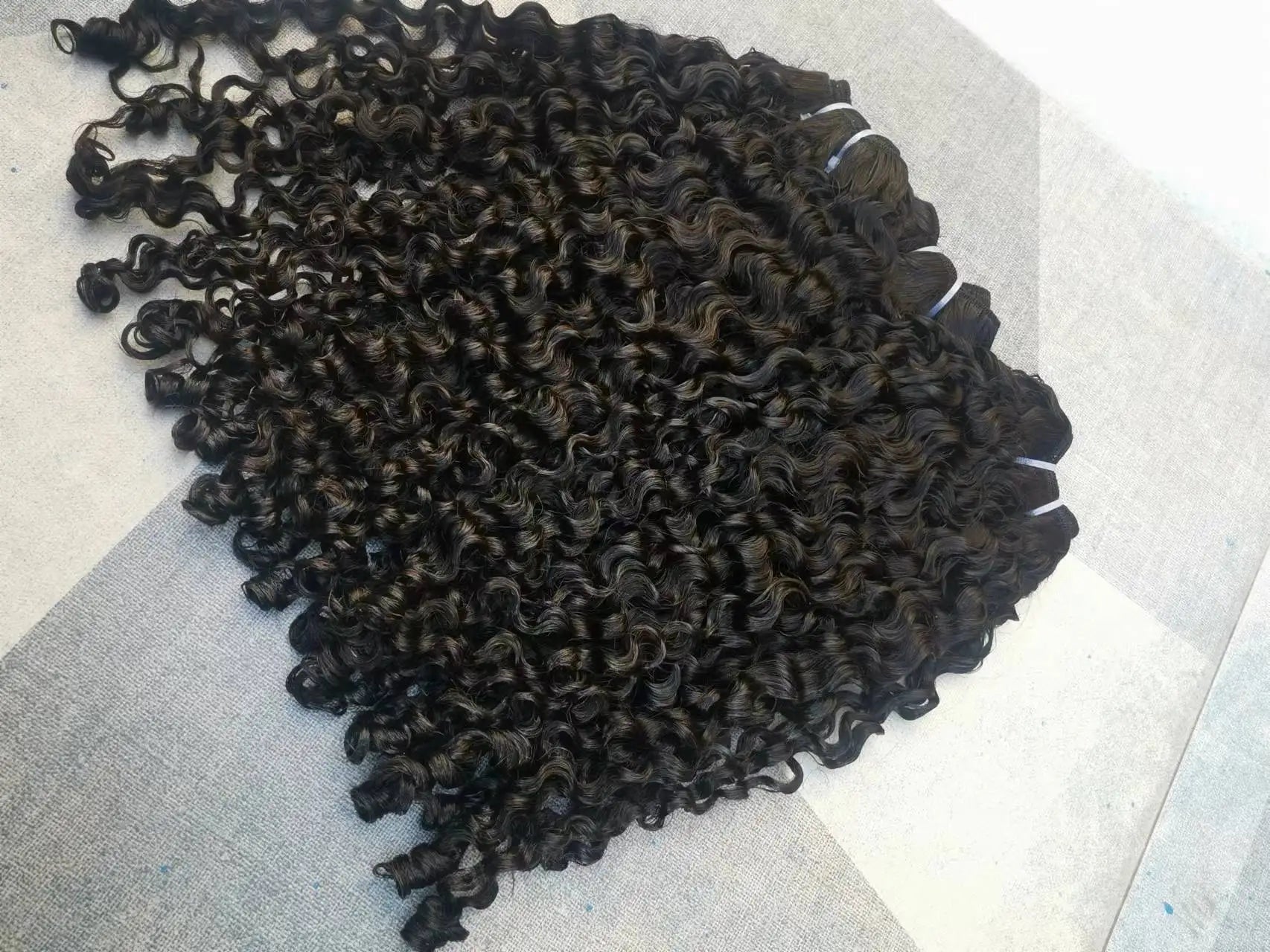 Wholesale Vendor Kinky Curly Burmese Curly Hair Weft Raw Virgin Brazilian Hair for Black Women Hair Bundle