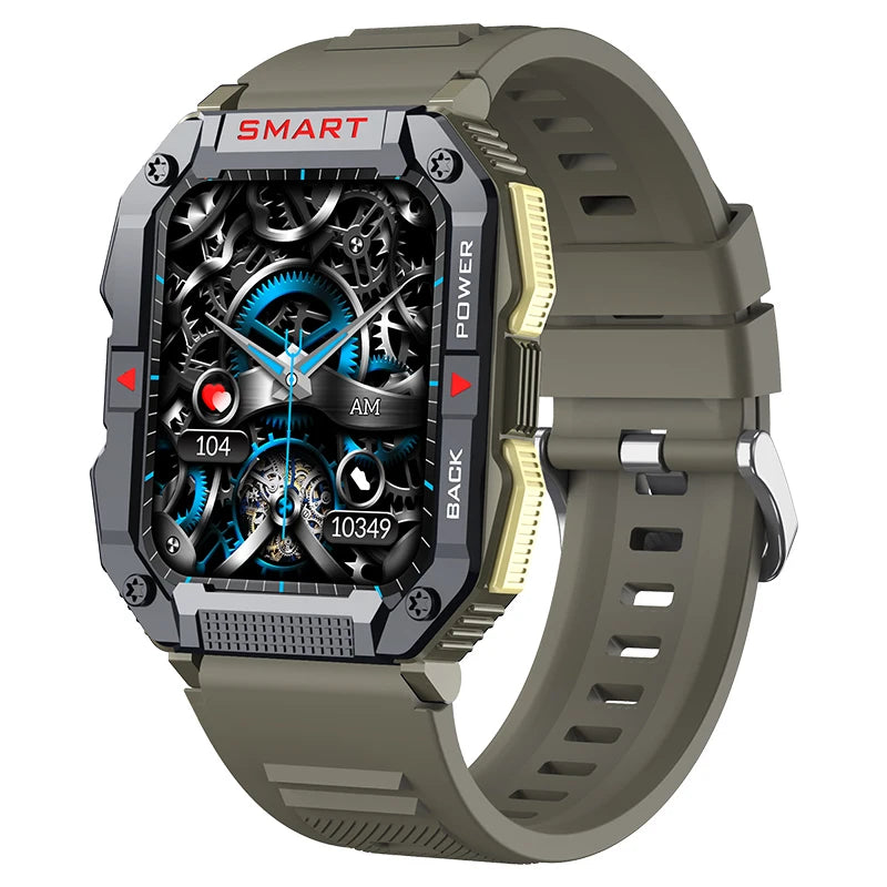 Yk01 Hd 1.83 Inch Ips Screen All Day Heart Rate Detection Bt Sports Smartwatch Multi-language Push 300 Mah Battery Smart Watch